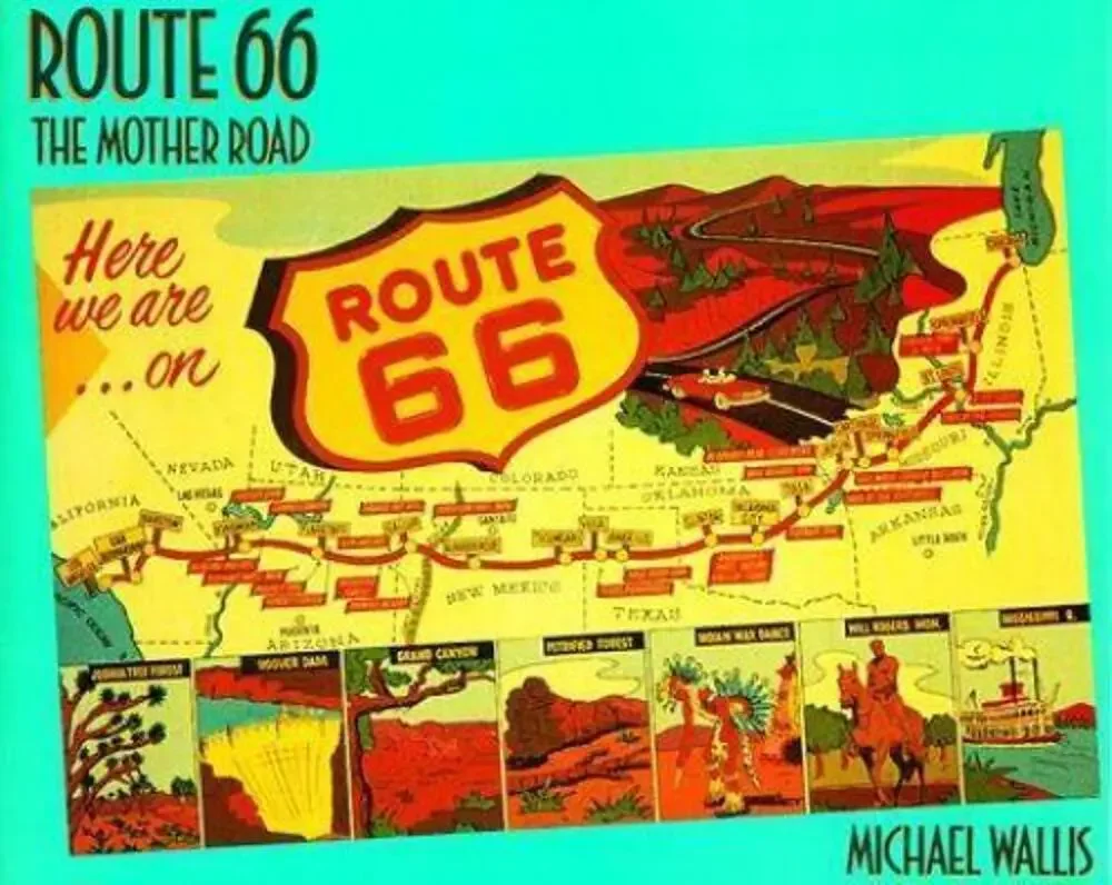 ROUTE 66: THE MOTHER ROAD By Michael Wallis - Hardcover Good